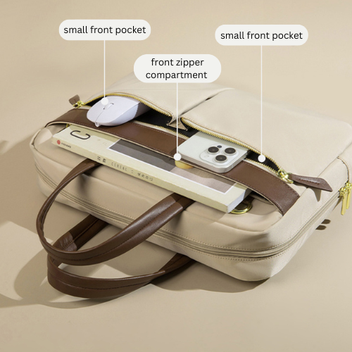 Laptop Bag - Beige (Medium)