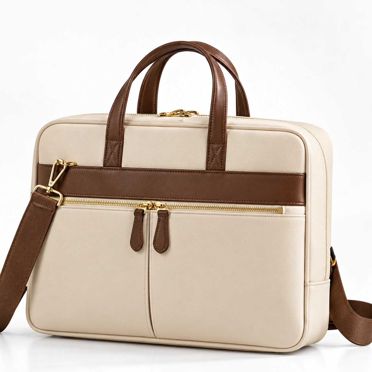 Laptop Bag — Beige Large